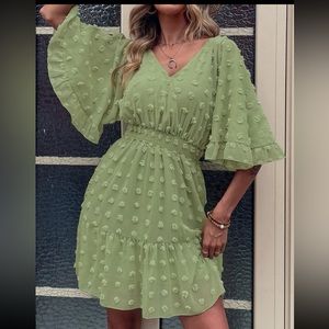 Green dress XL Shein